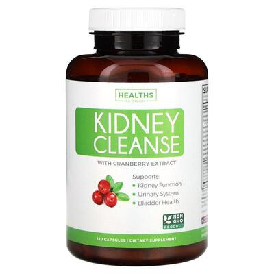 Healths Harmony,Kidney Cleanse With Cranberry Extract, 120 C