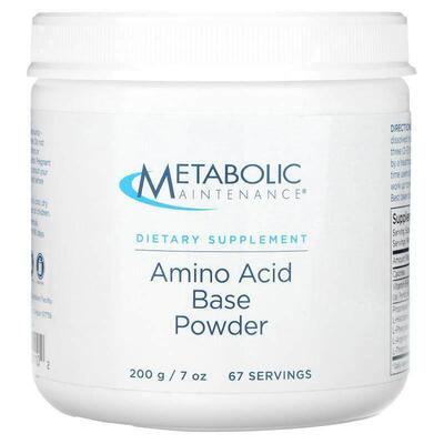 Metabolic Maintenance,Amino Acid Base Powder, 7 oz (200 g)