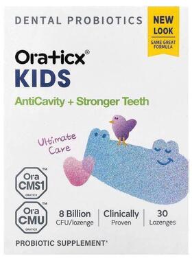 Oraticx,Kids, Dental Probiotics, AntiCavity + Stronger Teeth