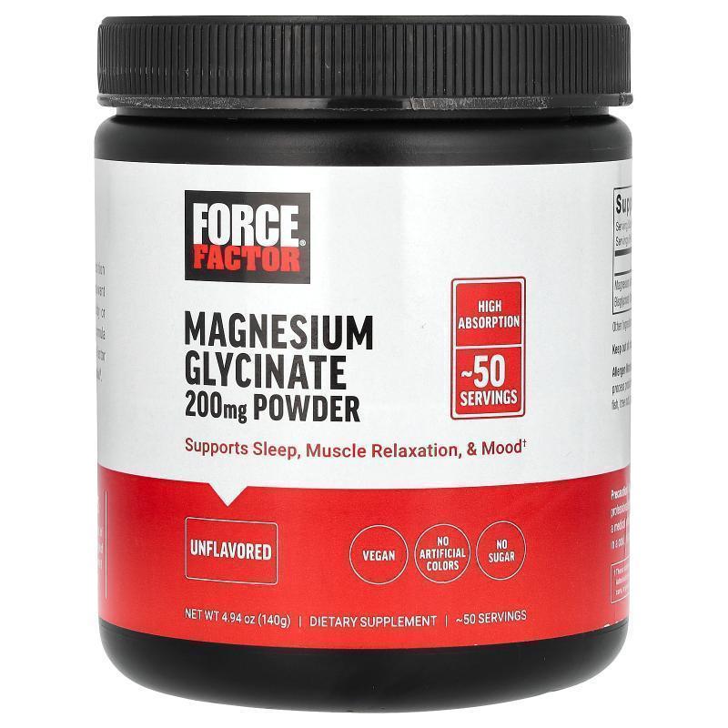 Force Factor,Magnesium Glycinate Powder, Unflavored