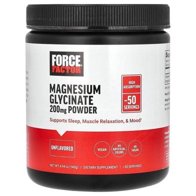 Force Factor,Magnesium Glycinate Powder, Unflavored