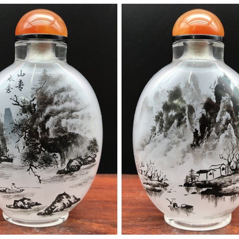 衡水鼻烟壶内画民间工艺 纯手工非遗瓶内画K 外事中国特色商务礼