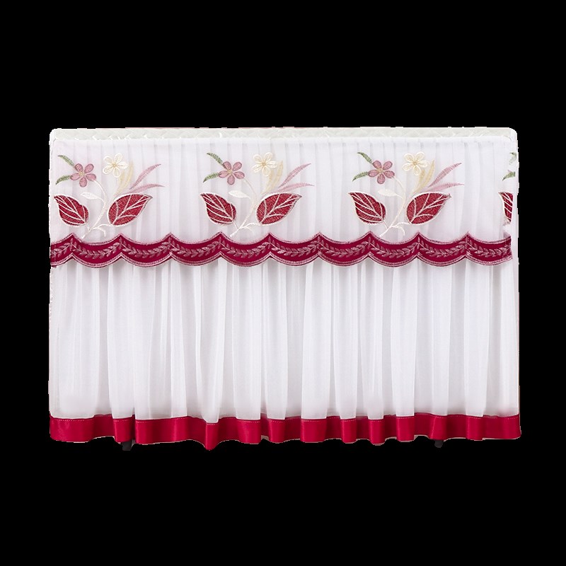 电视罩电视机罩防尘罩电视罩套新款开H机不取高档蕾丝高级全包挂