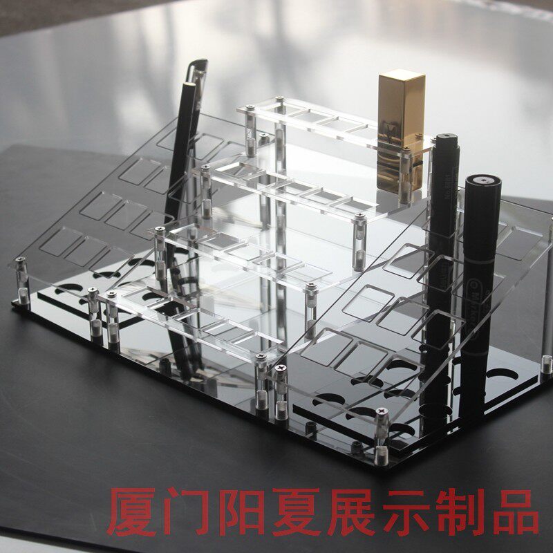 亚克力透明口红架彩妆o架 唇膏唇彩展架 眼线液眉笔化妆品展示架