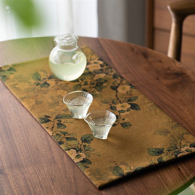 老料香云纱干泡茶席茶艺隔热垫家用C复古桌旗刹寂日式古朴茶道小,居家布艺,茶席,淘宝优惠券,粉丝福利购,淘宝优惠卷
