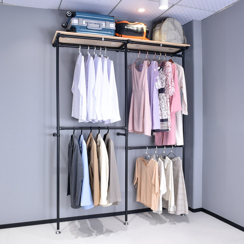 砌墙金属衣架衣柜衣帽间壁挂式衣架家用挂衣架被子皮Y箱木板置物