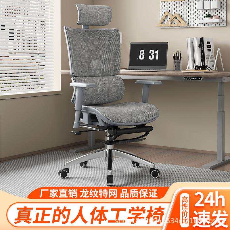 人体工学椅久坐不累办公椅电脑椅电竞椅网椅舒适可躺升降办公室椅