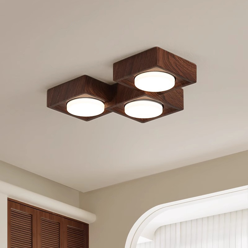 复古中古风无主灯极简风客厅灯斗胆灯明装筒灯过道走廊卧室吸顶灯