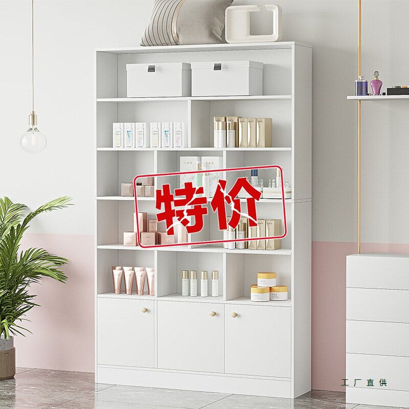 化妆品展示柜简约现代货柜美容院柜子美甲理发店产品货架展示架子