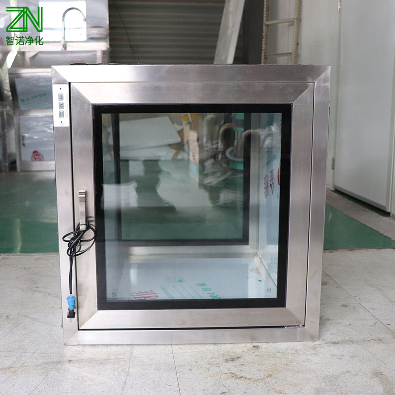 304不锈钢电子互锁传递窗洁净生产厂家直供 自净式不锈钢传递窗