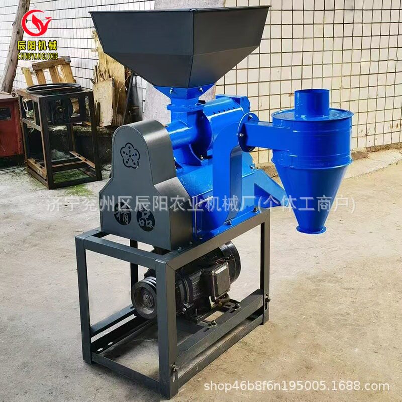 广西热销智能碾米机家用磨米机苞米茬子粉碎机谷子脱皮机220v电压