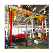 小型定柱式 电动电动行走小吊车独臂吊移动式 360度500KG3吨5T