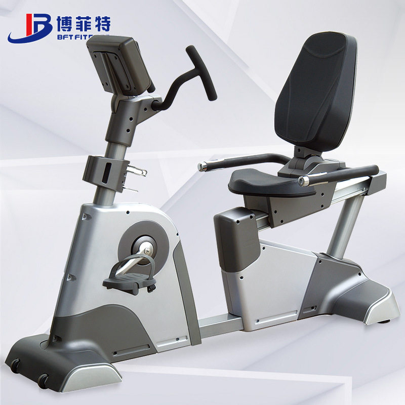 自发电式卧式健身车  商用靠背式健身车 健身器材用品生产厂家