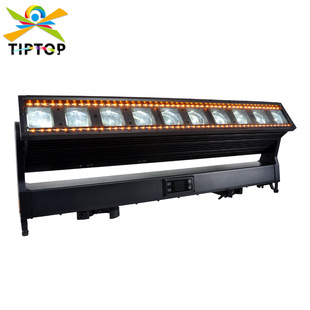 TIPTOP10颗60瓦防水RGBW四色调焦摇头灯带RGB暖白冷白辅光响尾蛇