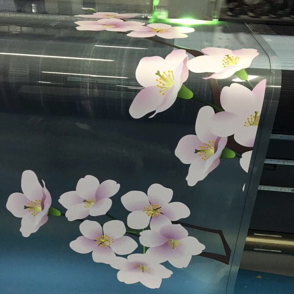 静电免胶窗花纸磨砂玻璃贴膜透光不透明玻璃贴喷绘写真广告制作