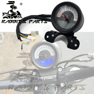 摩托车复古改装带档大仪表 CG125太子摩托车仪表总成