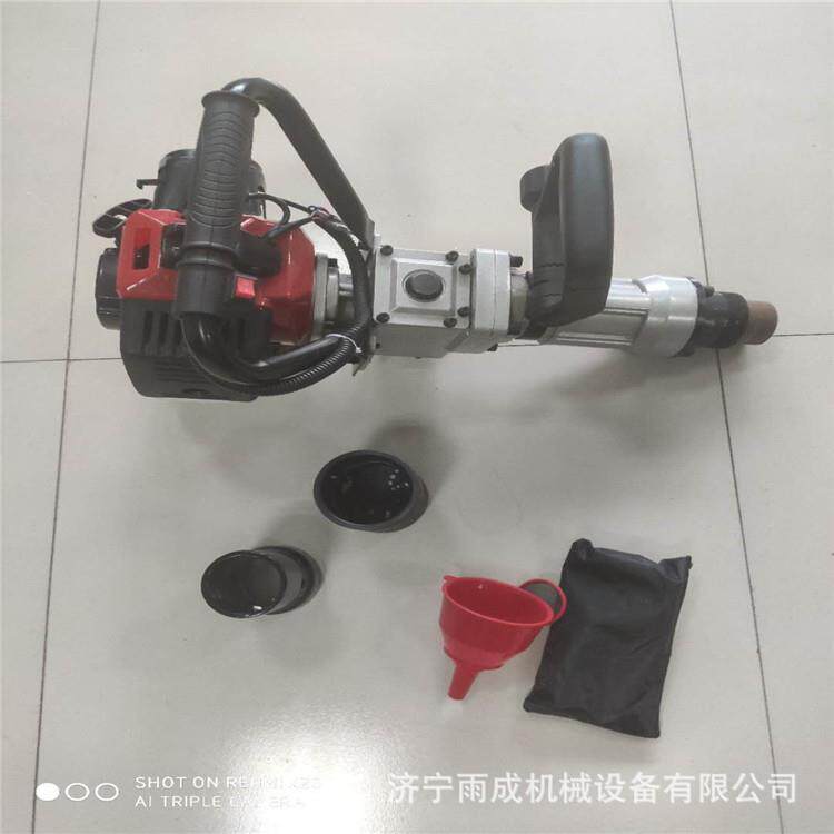手提式打桩机农场护栏防洪打抢险木桩钢管打桩机汽油机植桩机