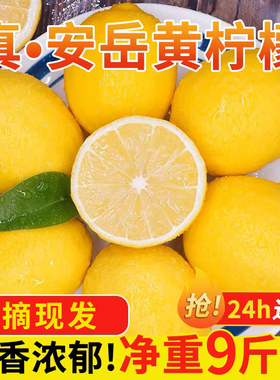 四川安岳黄柠檬新鲜水果皮薄当季整箱精选香水甜青柠檬小金桔特产