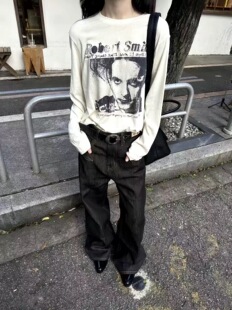 ONEER 25SS 「Robert Smith」棉麻混纺 做旧人像印花长短袖T恤