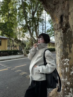 ONEER 525G绑带羊毛花纱夹克正肩合身通勤cleanfit可翻领毛呢外套