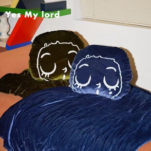 办公室午睡空调被刺绣卡通可爱小清新ins多功能S抱枕被子沙发靠垫