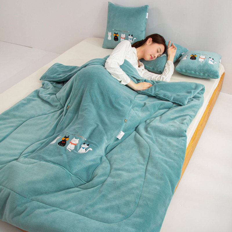 抱枕被子两用办公室加厚午睡神器空调毯J汽车靠垫枕头二合一轻奢,居家布艺,抱枕被,淘宝优惠券,粉丝福利购,淘宝优惠卷