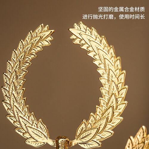 金色麦穗高e档摆件客厅电视柜酒柜家居饰品创意金属装饰品乔迁新