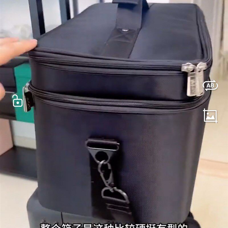 小红书推c荐新娘跟妆饰品包专业化妆师婚礼卷发棒收纳包大号大容
