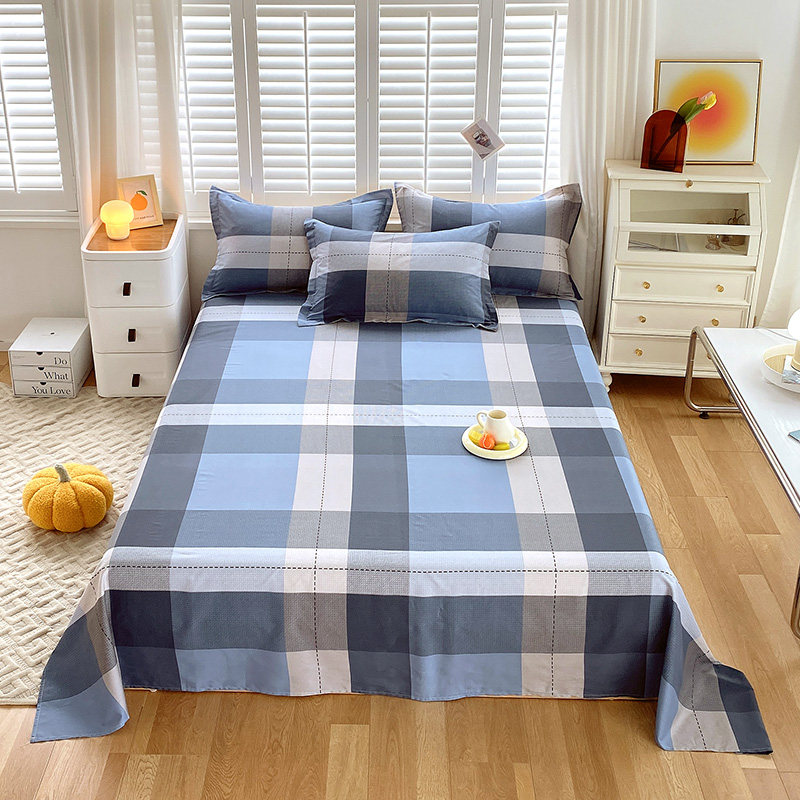 牀单单件宿d舍学生纯棉被单牀笠单双人1.5米1.8m牀全棉家用三件套,床上用品,床单,淘宝优惠券,粉丝福利购,淘宝优惠卷