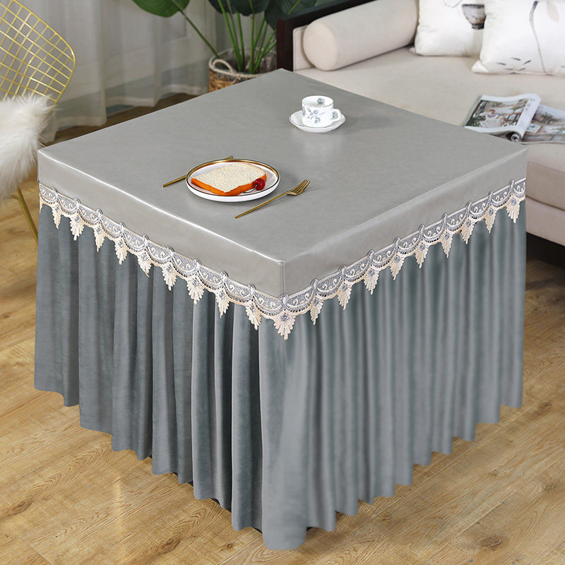 防尘罩盖布罩子全包家用s蕾丝欧式罩子长方形茶几防水防油皮套罩,居家布艺,烤火罩,淘宝优惠券,粉丝福利购,淘宝优惠卷