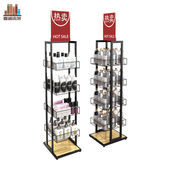 超市货架便利店药店堆头促销 展示架零食J架子饮料化妆品置物架多