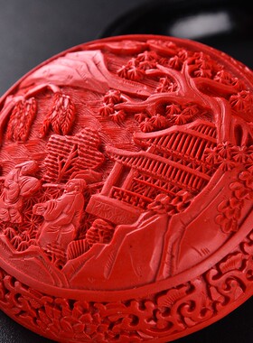 中国特色扬州工艺纪念品出国外事商务小礼品送老外雕X漆漆器首饰