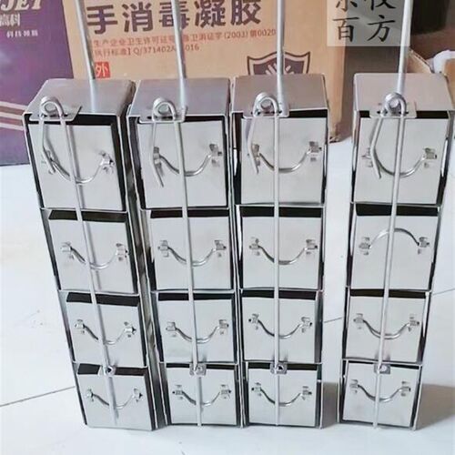 液氮罐提篮冻存架j不锈钢抽屉方形吊架9格80 90口径专用层高可定