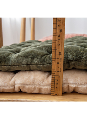 2022a秋冬新款双面毛绒椅子垫坐垫餐桌加厚实木凳子学生办公室屁