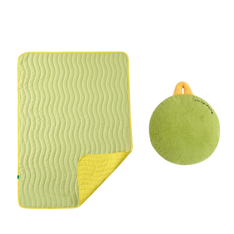 夏季毛毯二合一抱枕毯子办公室午睡小盖毯午休空调被便携式可收纳