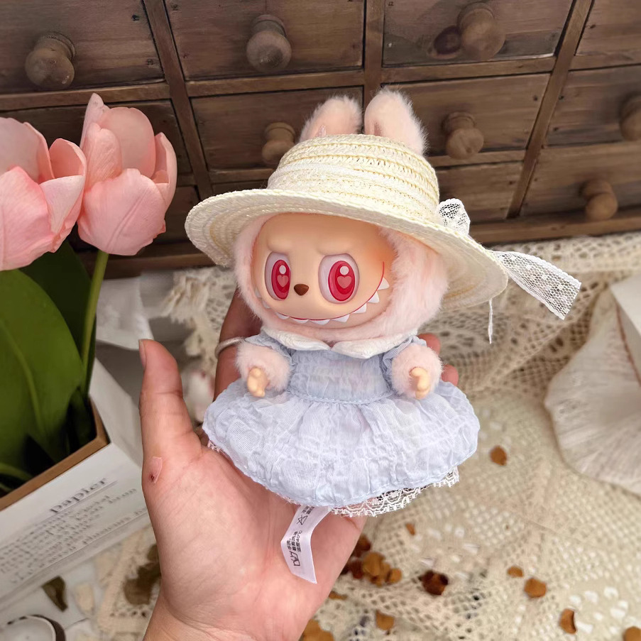 LABUBU17cm坐坐派对玩偶衣服