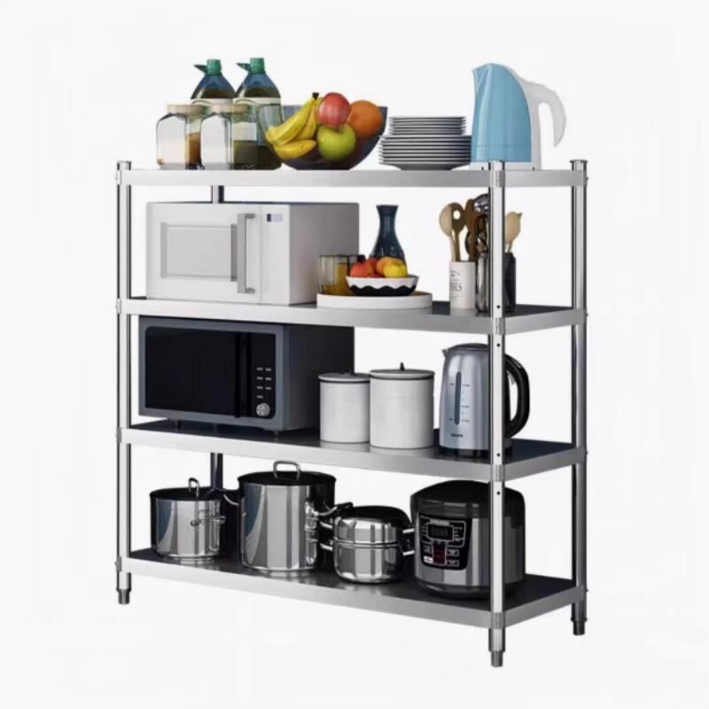 304不锈钢仓储货架o置物架多层家用可调节超市储物间储藏室加厚架,厨房/烹饪用具,微波炉置物架,淘宝优惠券,粉丝福利购,淘宝优惠卷
