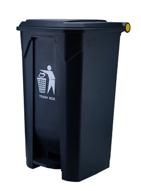 垃圾桶大号脚f踩脚踏式户外环卫商用带盖家用厨房分类垃圾箱86L45