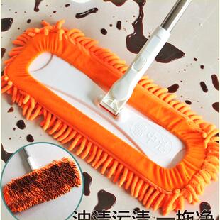 鲁中洁平板吸水拖把n家用一拖净雪尼尔干湿两用平板拖木地板瓷砖