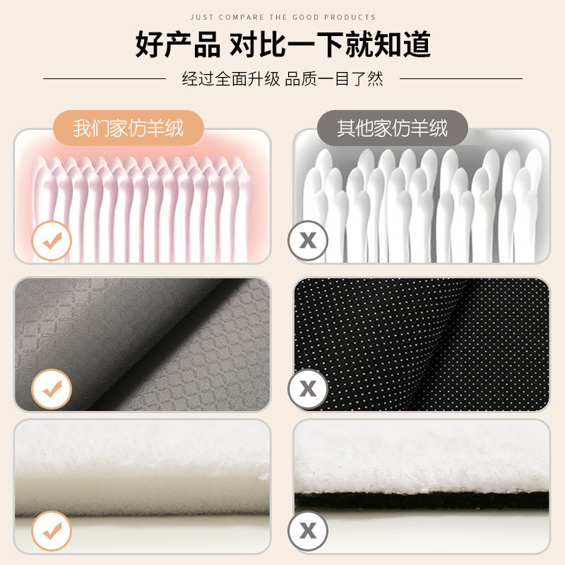 长条卧室床边毯家用少女房间x地毯客厅简约毛绒加厚飘窗垫窗台垫,居家布艺,床边毯,淘宝优惠券,粉丝福利购,淘宝优惠卷