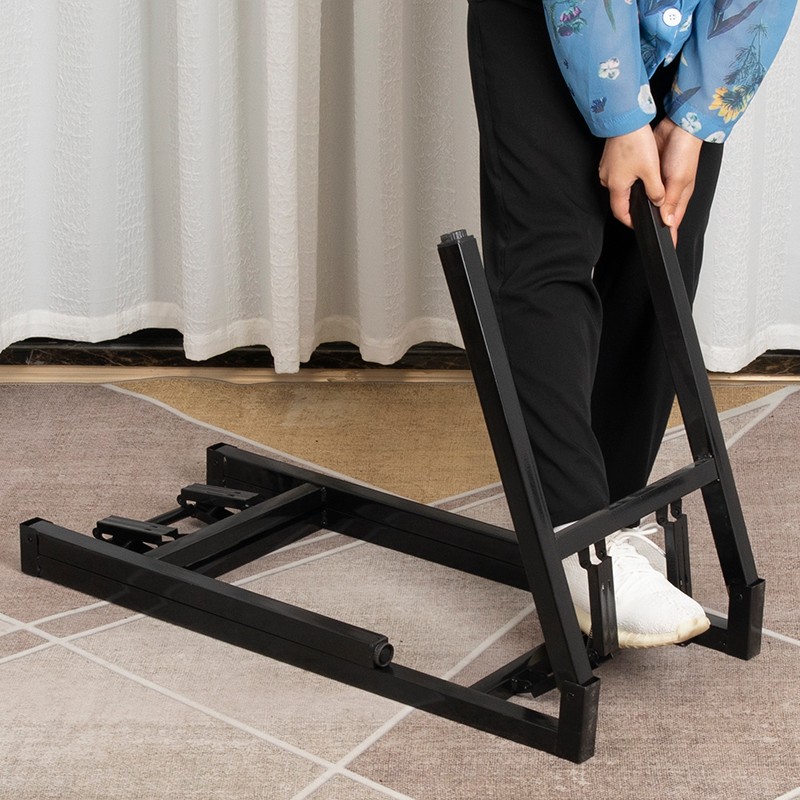 折叠桌架子餐桌腿支架o长方形金属桌脚架桌腿茶几腿支架折叠腿铁