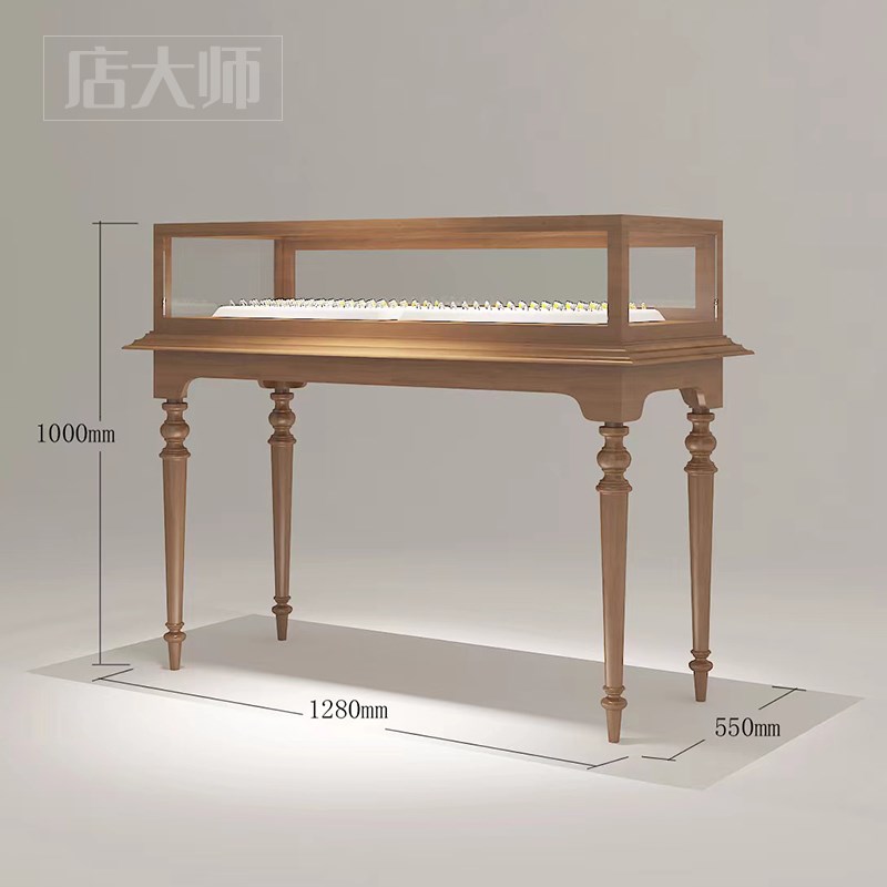 珠宝展示b柜台饰品店首饰中古展柜茶室玻璃柜眼镜店博物馆展览馆