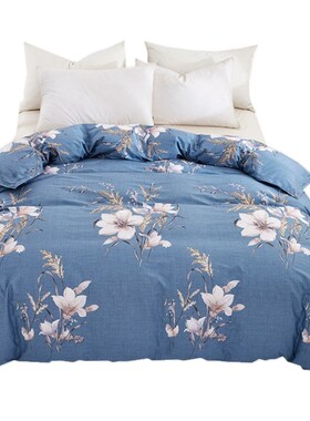 100%全棉被套单件150xs200x230双人纯棉被套单人1.5m1.8米牀