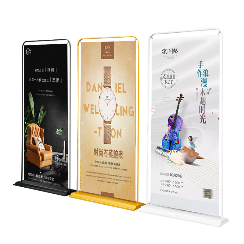易拉宝门型展架海报m立式落地式80180展示架子立牌广告牌展示牌