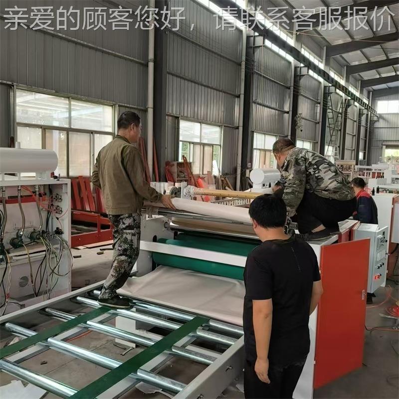 木纹纸vc膜冷热熔胶多平贴机 度层胶合板贴贴纸机膜机 p密板涂胶