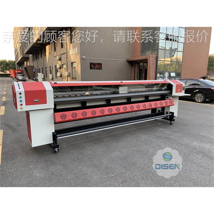 QMV柯i卡12喷头3.52m户外广告墙布打印机广尼州无缝广告喷绘布写