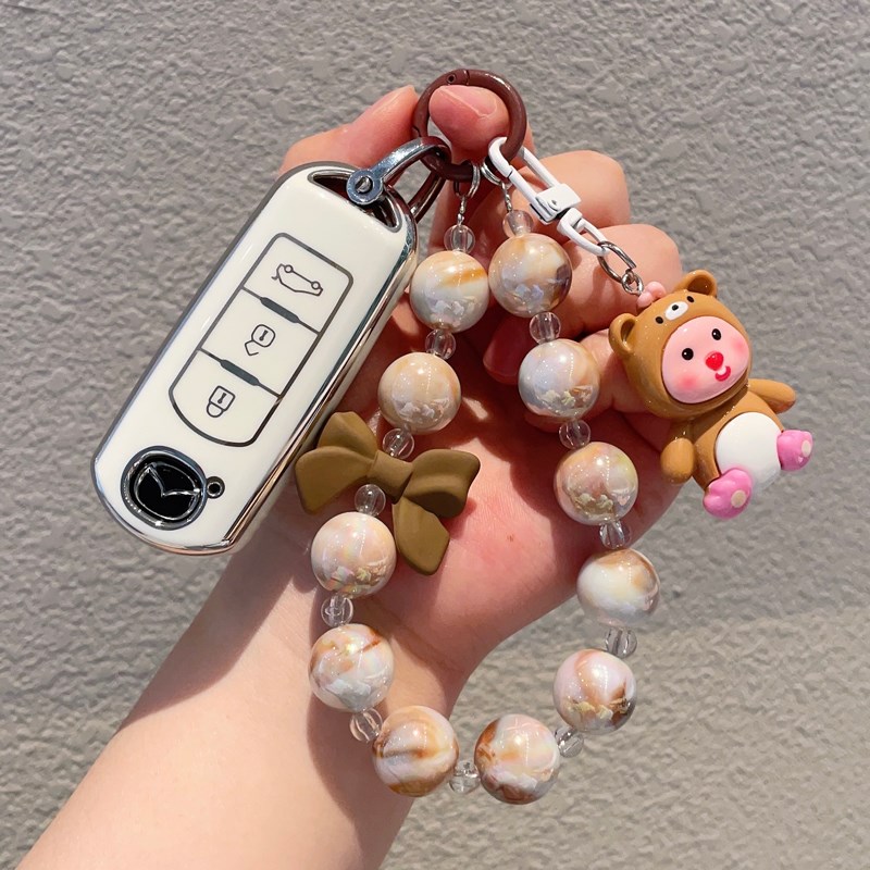 专用马自达3昂克赛拉钥匙套cx4汽车Acx5阿特兹cx30全包cx8女6壳扣