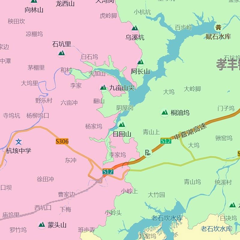 安吉县地图1.15m湖州市家用折叠高清办p公室书房装饰画墙贴
