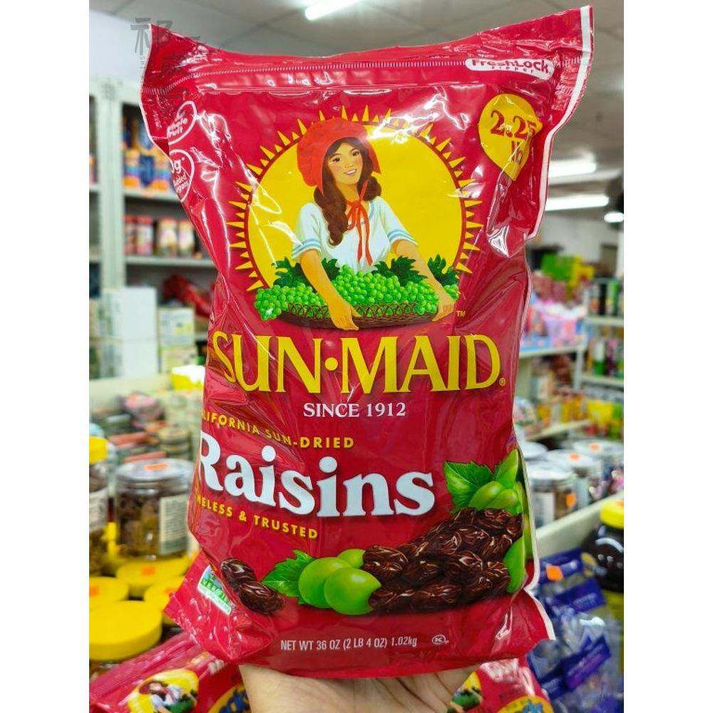 美国进口SunMaid阳光少女葡萄干加州无籽提子水果干零食烘焙1018g