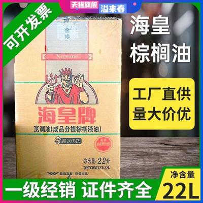 海皇牌棕榈油22L食用油煎炸油炸鸡汉堡鸡排专用油商用烘焙起酥油